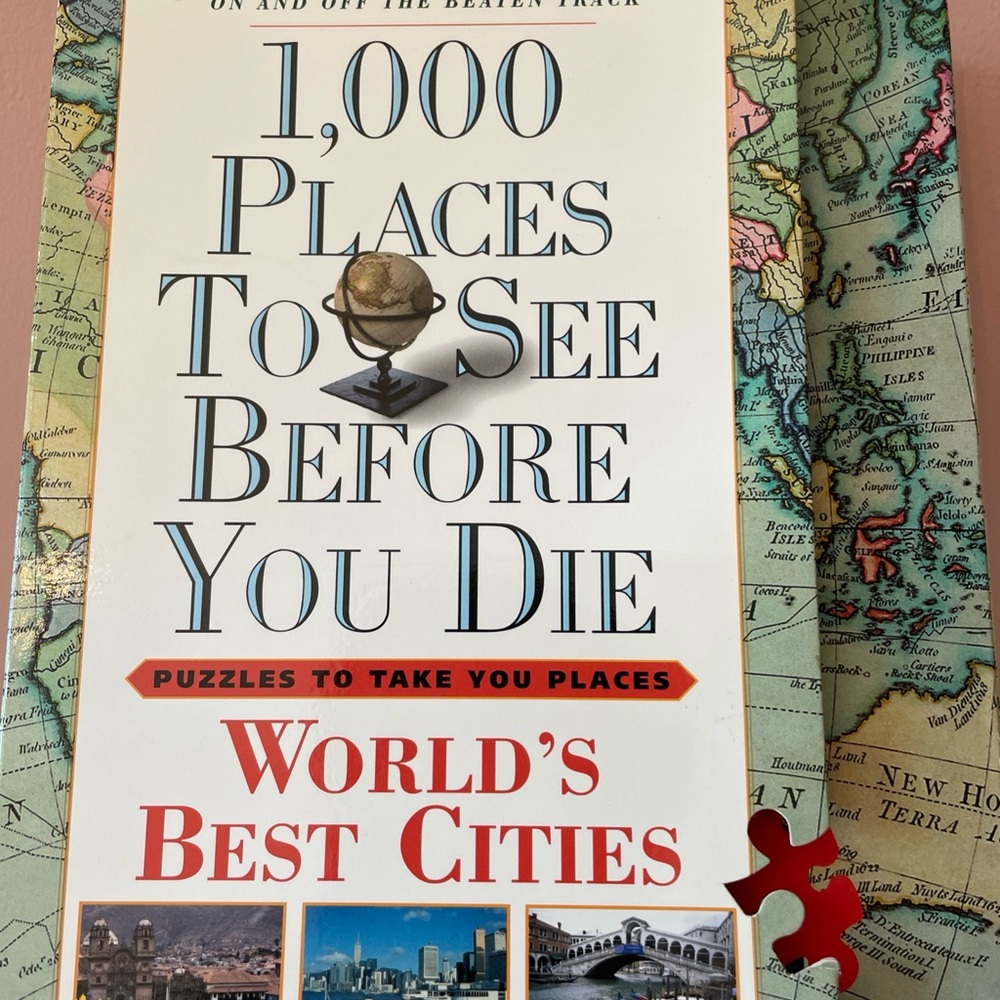 University Games 1000 Piece Jigsaw Puzzle, 1000 Places to See Before You Die